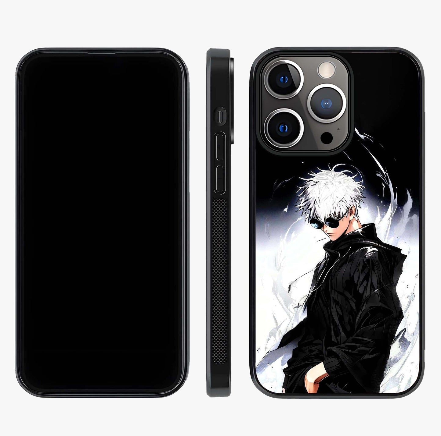 Limitless Shadow King Glass Case displayed upright for full design visibility and premium finish.