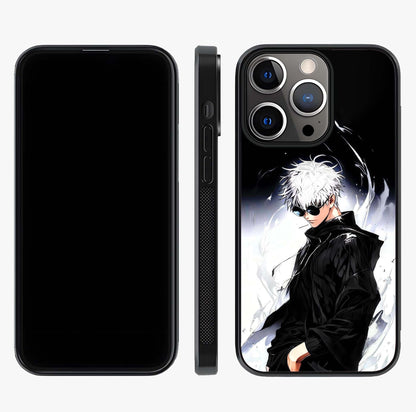 Limitless Shadow King Glass Case displayed upright for full design visibility and premium finish.