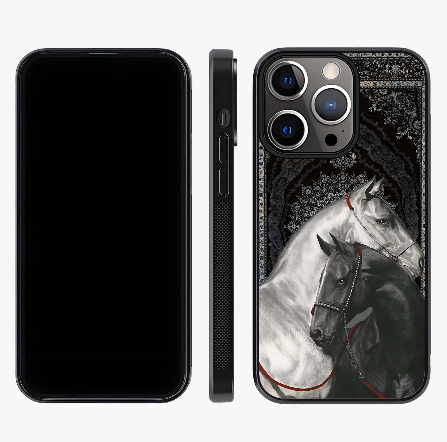 Majestic Ride Legacy Glass Case displayed upright for full design visibility and premium finish.