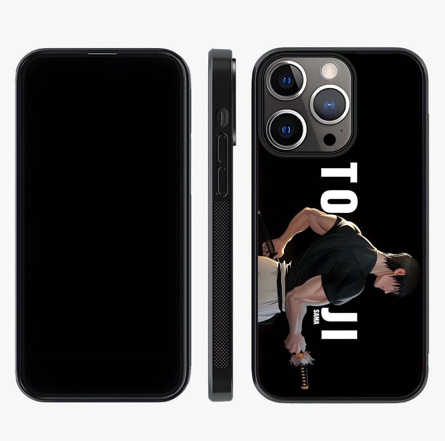 Midnight Blade Resolve Glass Case displayed upright for full design visibility and premium finish.