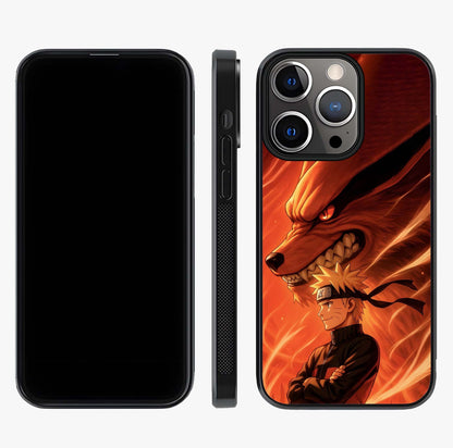 Nine Tails Legacy Glass Case displayed upright for full design visibility and premium finish.