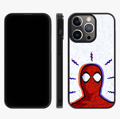Omg Spiderman Glass Case displayed upright for full design visibility and premium finish.