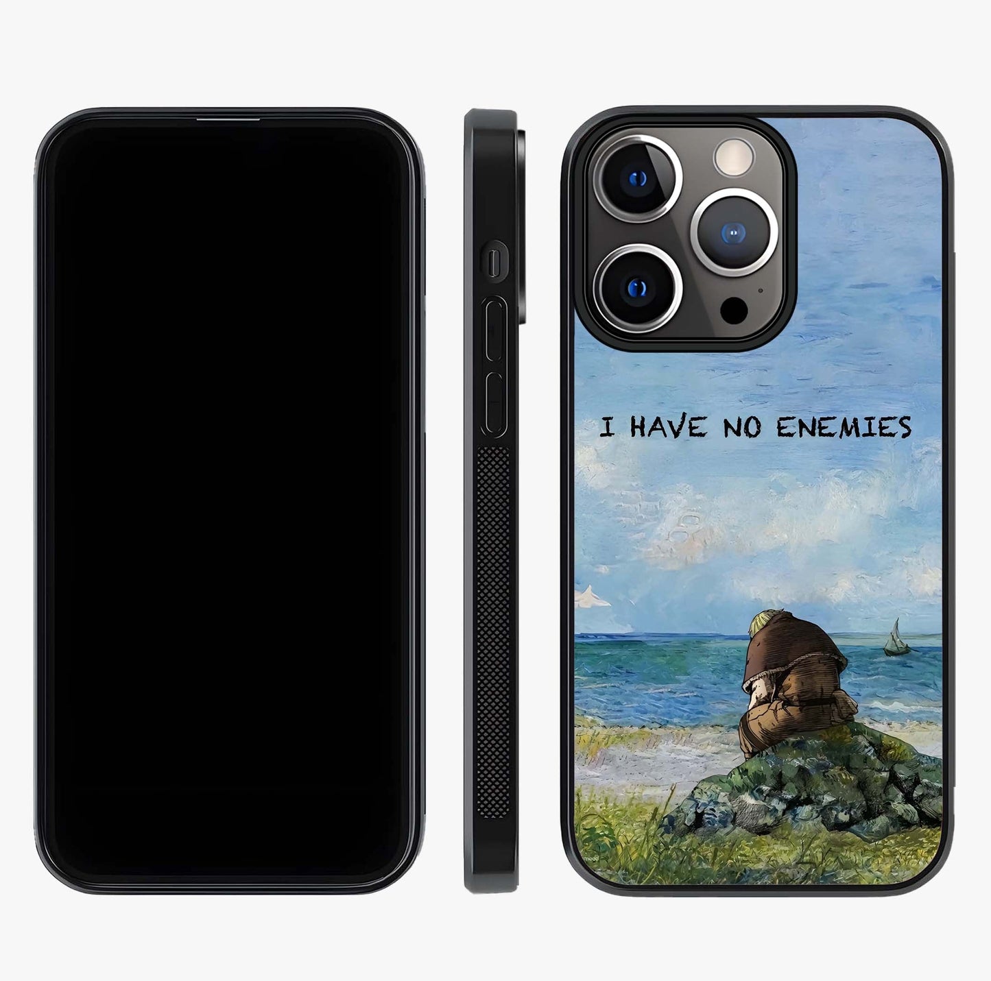 Peace Beyond War Glass Case displayed upright for full design visibility and premium finish.