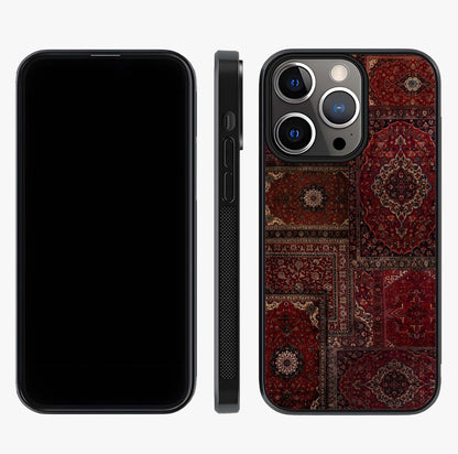 Persian Velvet Tale Glass Case displayed upright for full design visibility and premium finish.