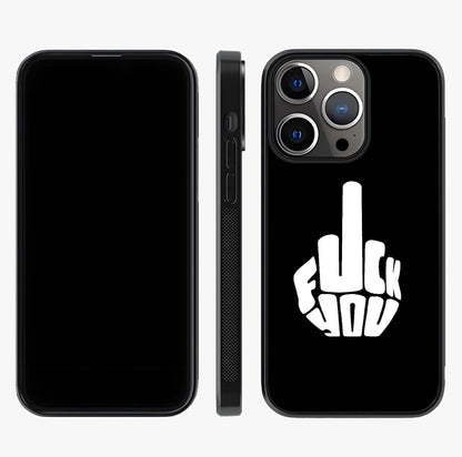 Rebel Mode On Glass Case displayed upright for full design visibility and premium finish.
