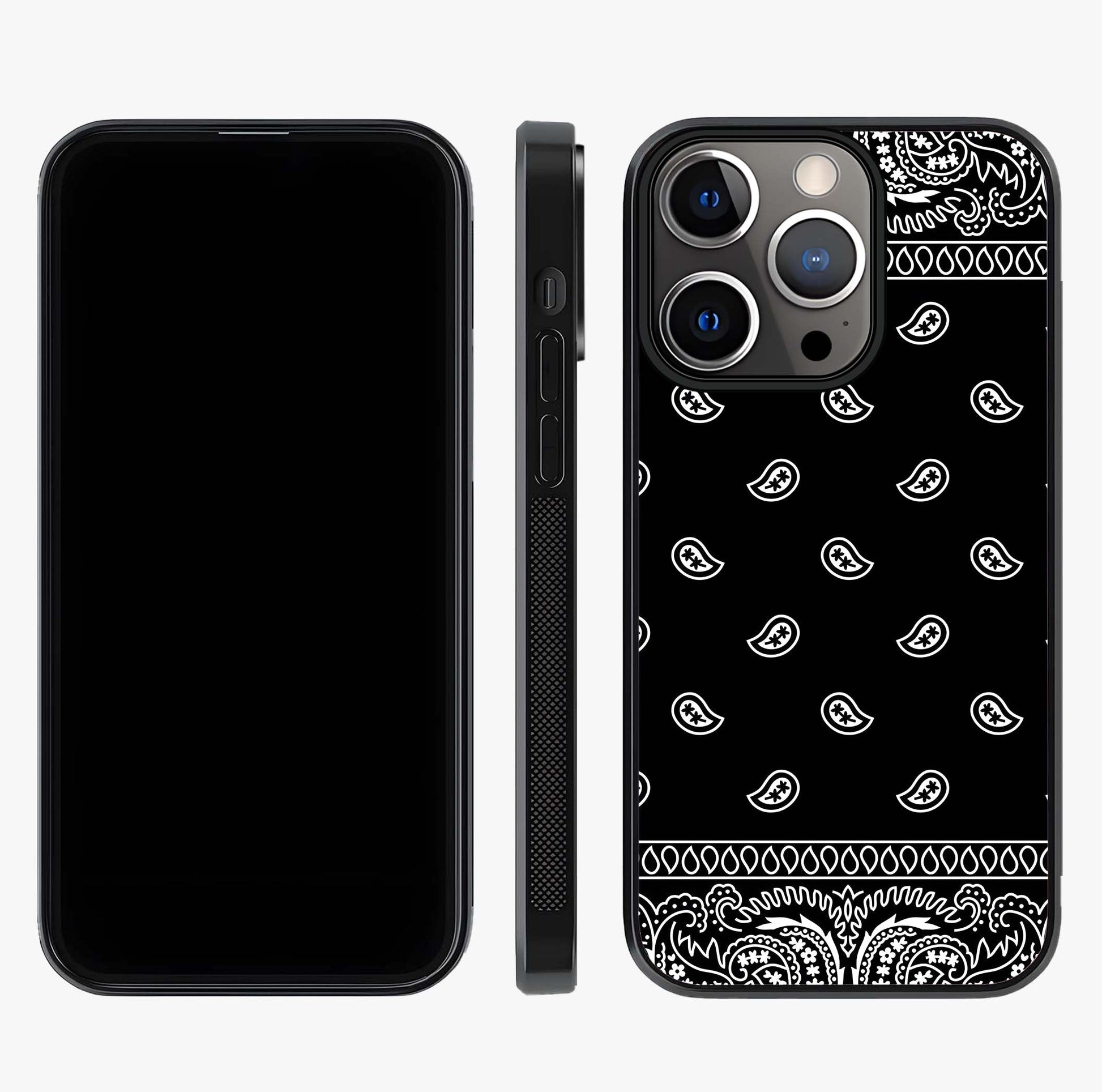 Retro Rebel Threads Glass Case displayed upright for full design visibility and premium finish.