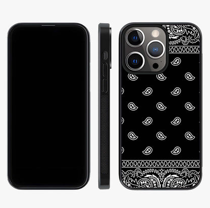 Retro Rebel Threads Glass Case displayed upright for full design visibility and premium finish.