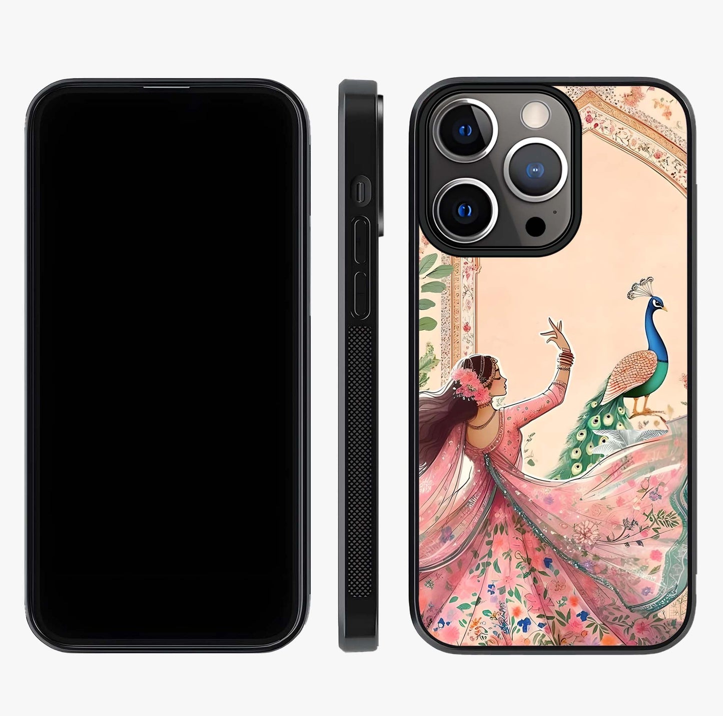 Royal Grace Muse Glass Case displayed upright for full design visibility and premium finish.