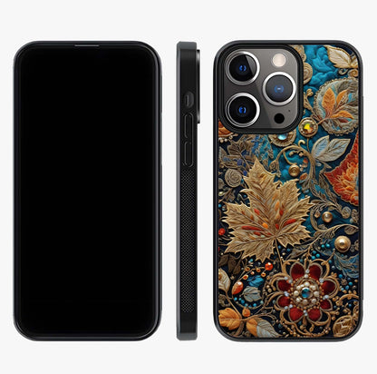 Royal Jewel Garden Glass Case displayed upright for full design visibility and premium finish.