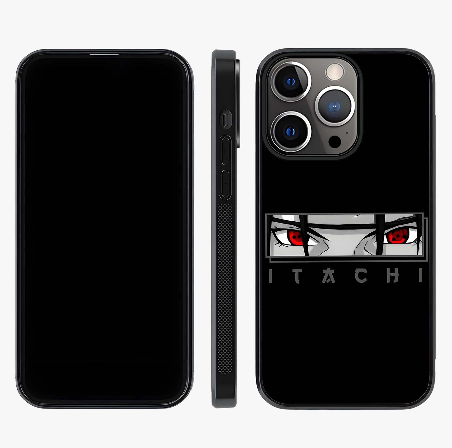 Scarlet Gaze Dominance Glass Case displayed upright for full design visibility and premium finish.
