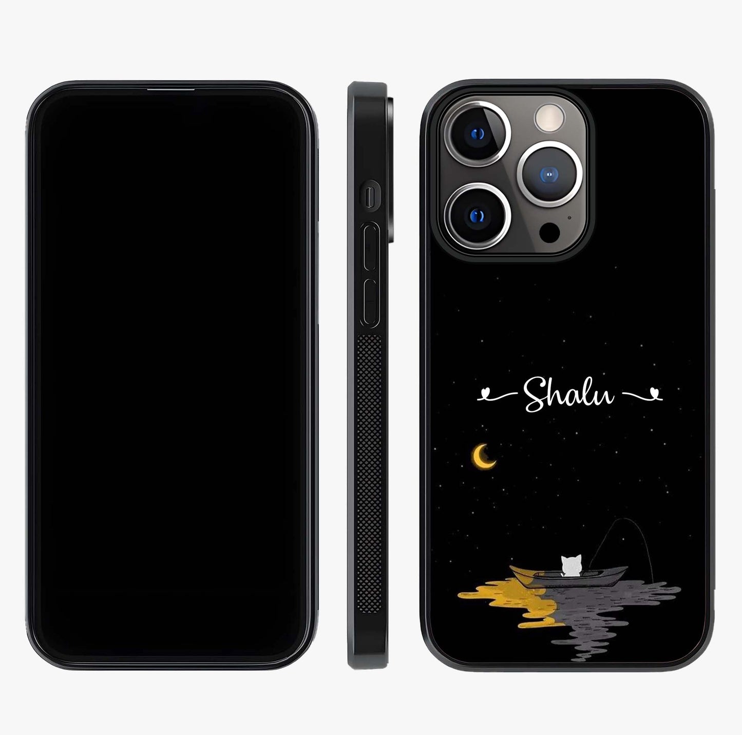 Silent Night Row Glass Case displayed upright for full design visibility and premium finish.