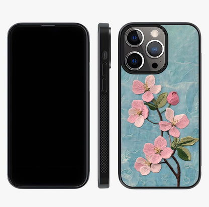 Threaded Blossom Breeze Glass Case displayed upright for full design visibility and premium finish.