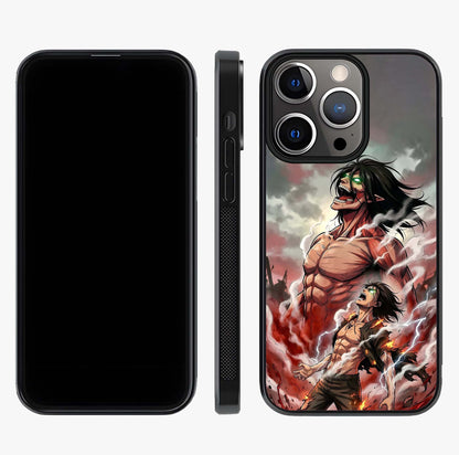 Titan Awakening Fury Glass Case displayed upright for full design visibility and premium finish.