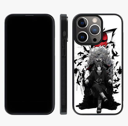 Uchiha Shadow Throne Glass Case displayed upright for full design visibility and premium finish.