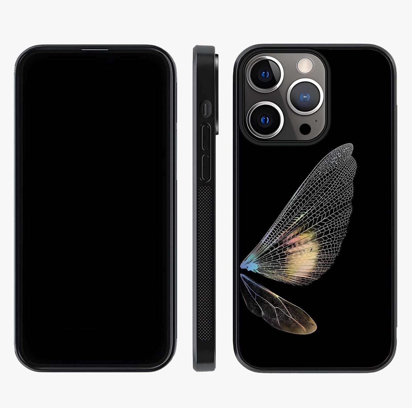 Whispers Of Wings Glass Case displayed upright for full design visibility and premium finish.