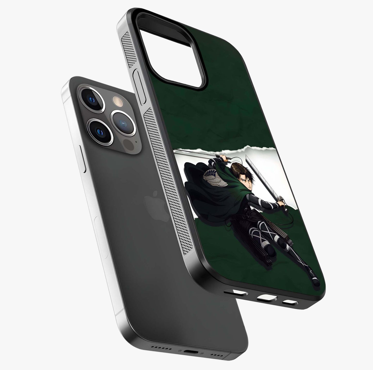 Emerald War Vanguard Glass Case laid diagonally highlighting side profile, edges and glossy glass shine.