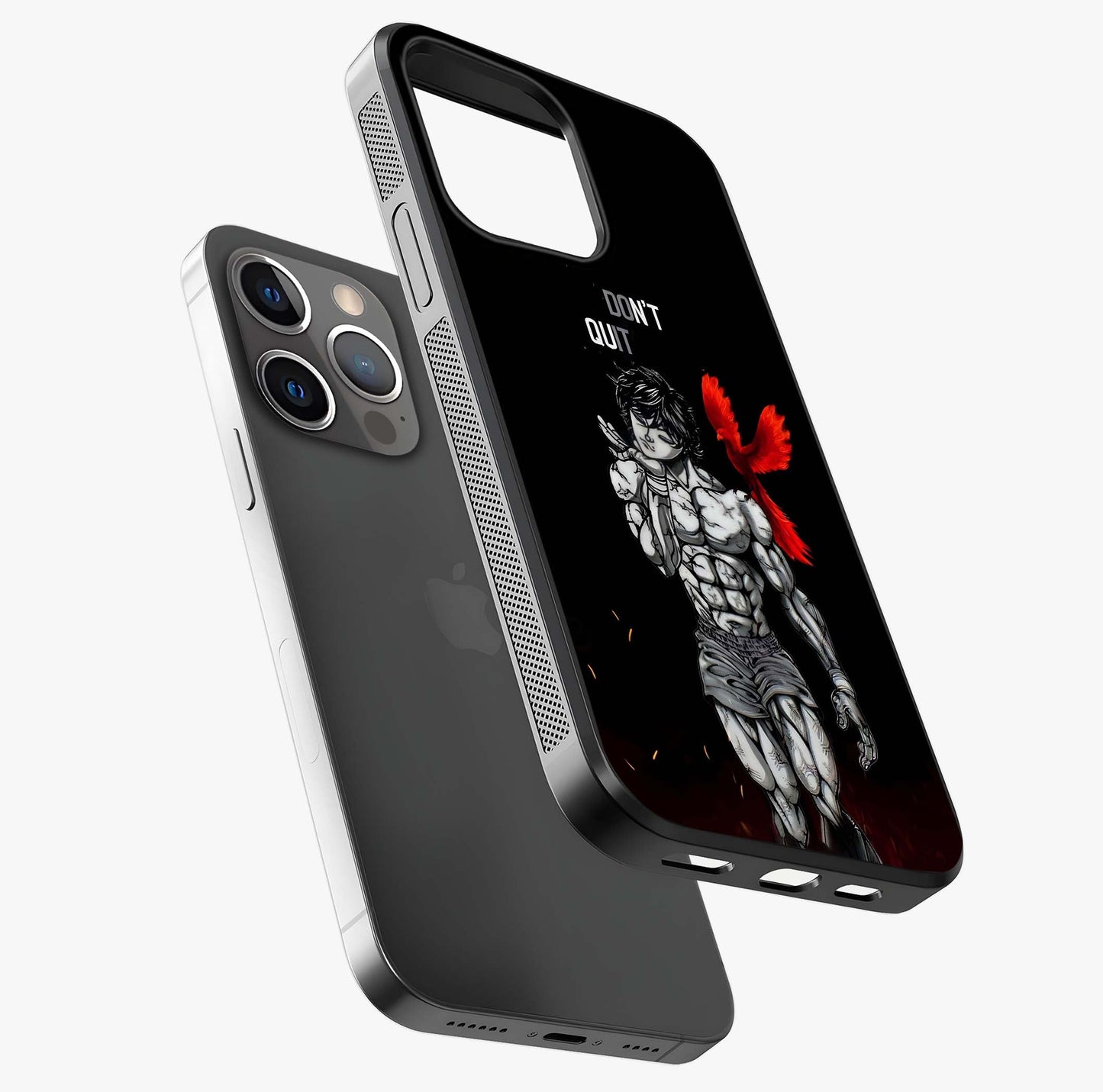 Rise Beyond Limits Glass Case laid diagonally highlighting side profile, edges and glossy glass shine.