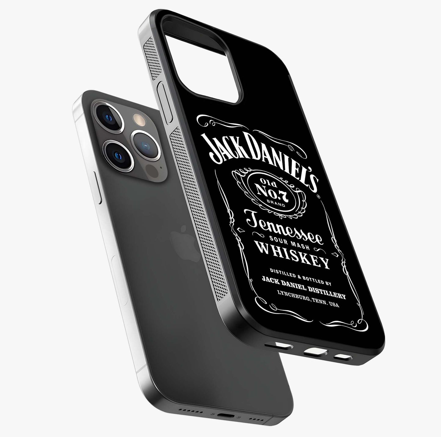 Vintage Whiskey Heritage Glass Case laid diagonally highlighting side profile, edges and glossy glass shine.
