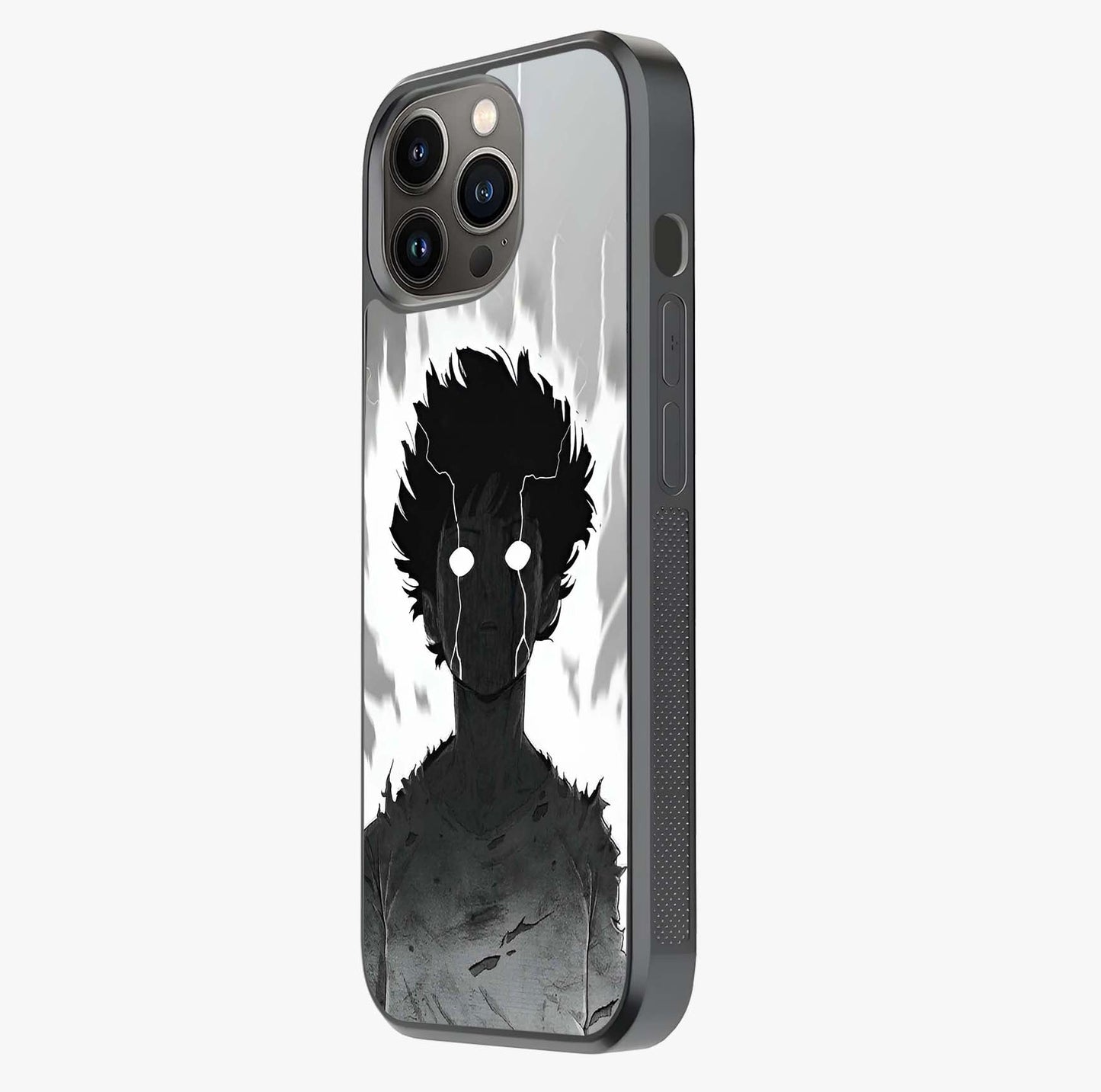 Awakened Inner Rage Glass Case photographed in natural light showing reflective finish and design depth.