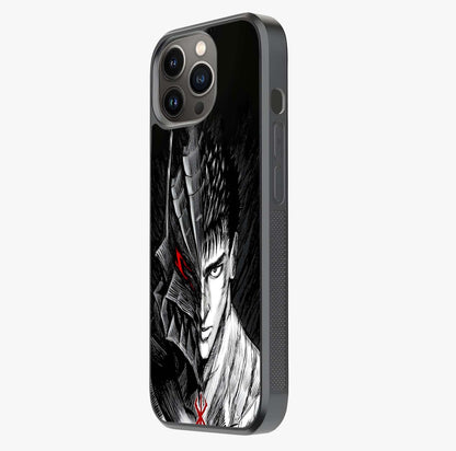 Berserker Blood Oath Glass Case photographed in natural light showing reflective finish and design depth.