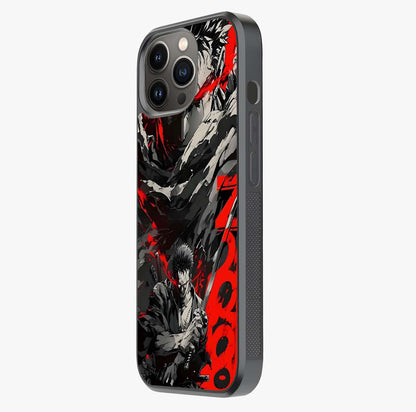 Demon Sword Resolve Glass Case photographed in natural light showing reflective finish and design depth.