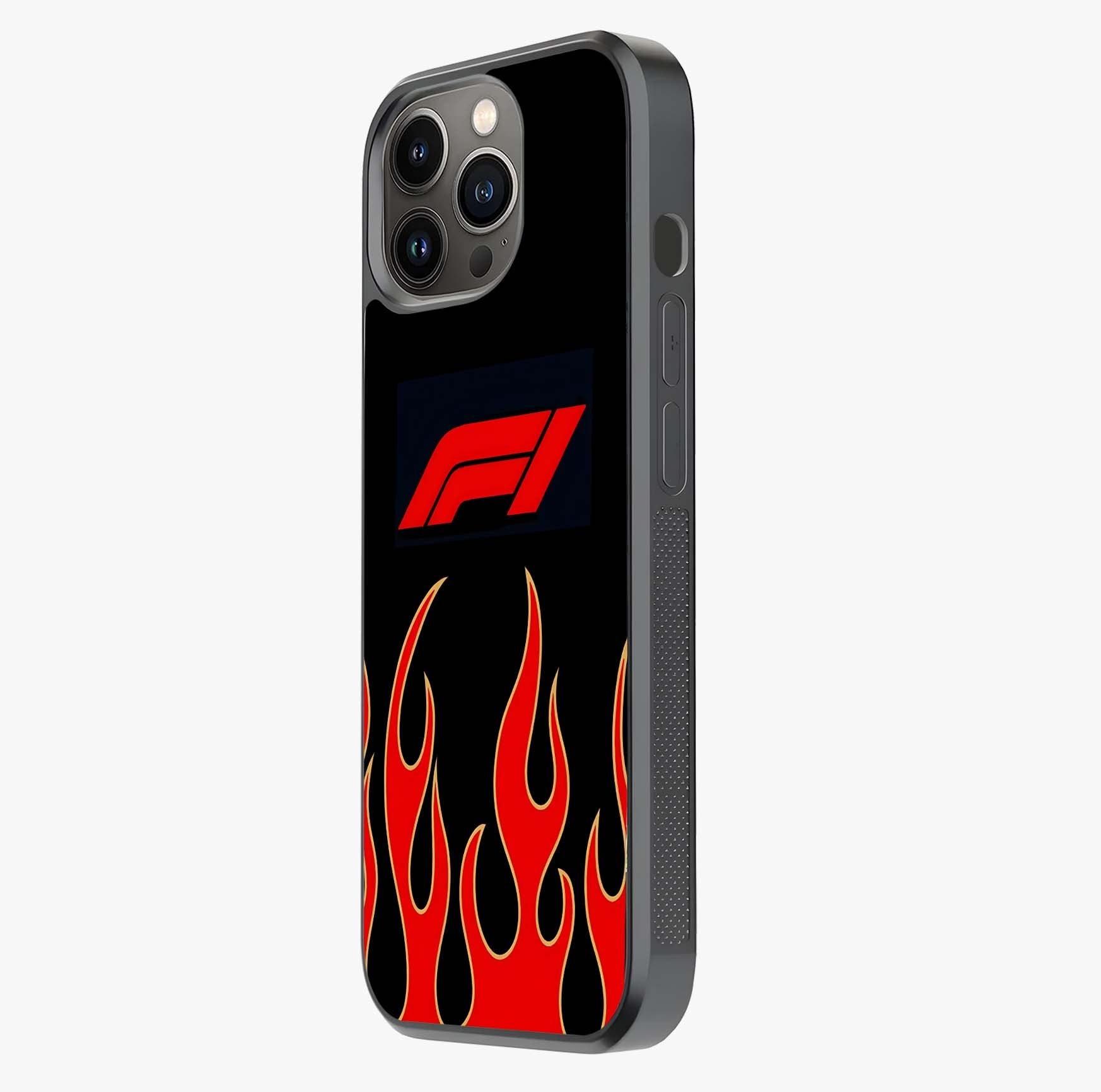 Fire F11 Glass Case photographed in natural light showing reflective finish and design depth.
