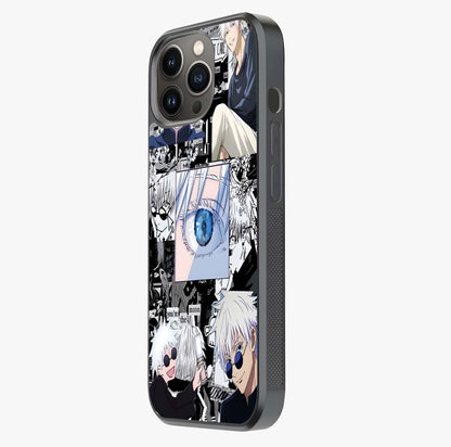 Infinity Sorcerer Chaos Glass Case photographed in natural light showing reflective finish and design depth.