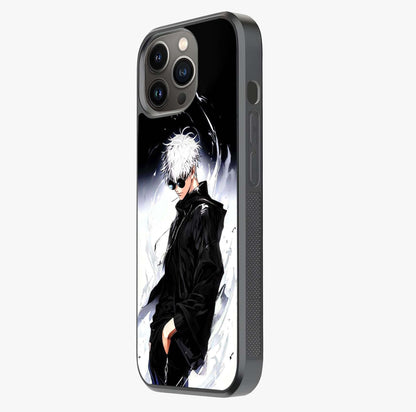 Limitless Shadow King Glass Case photographed in natural light showing reflective finish and design depth.