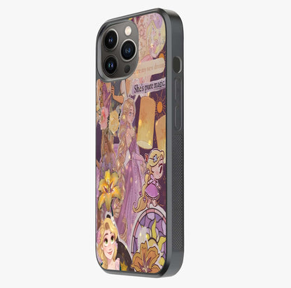 Magical Tangled Dream Glass Case photographed in natural light showing reflective finish and design depth.