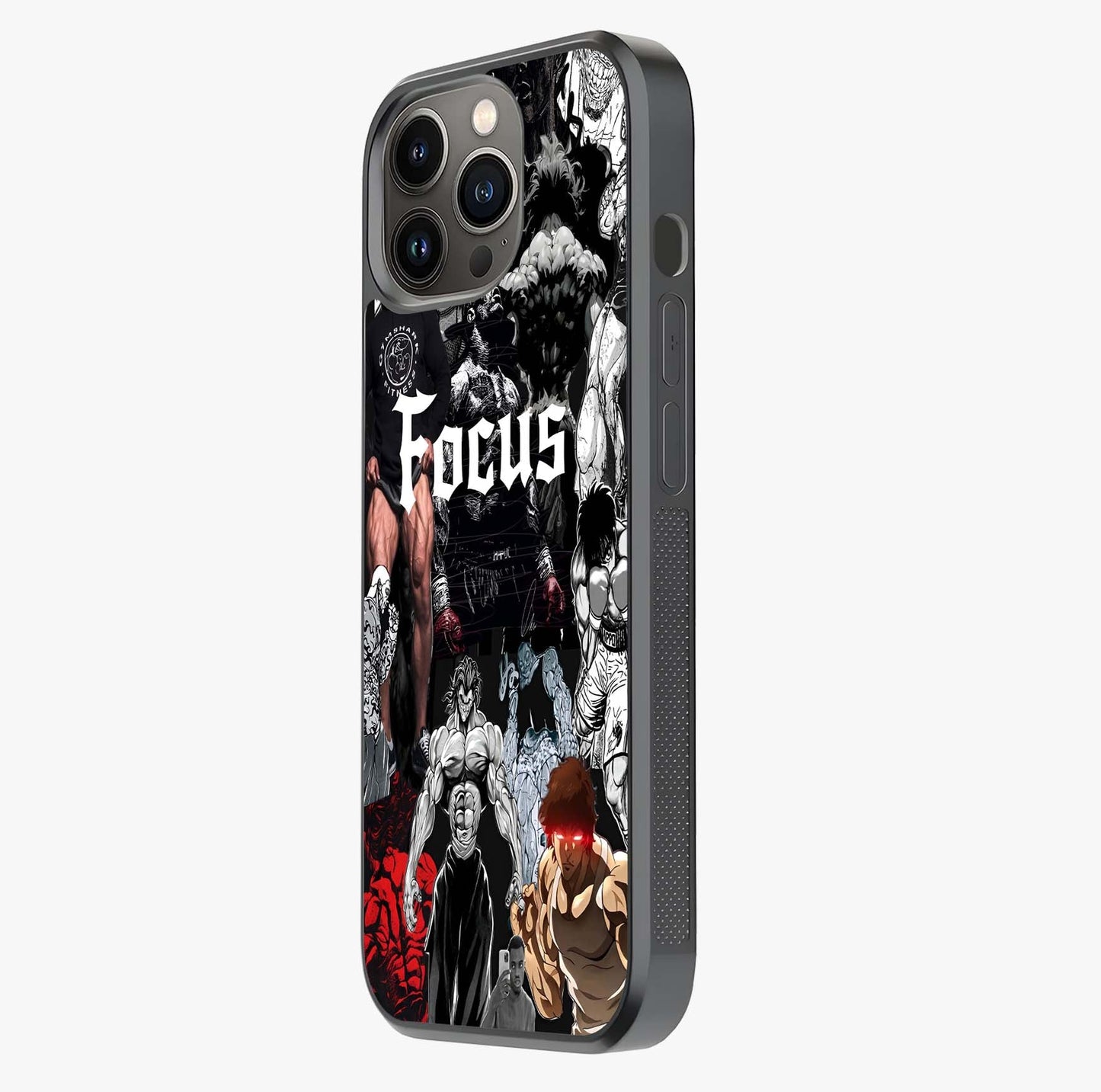 Relentless Power Focus Glass Case photographed in natural light showing reflective finish and design depth.