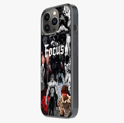 Relentless Power Focus Glass Case photographed in natural light showing reflective finish and design depth.