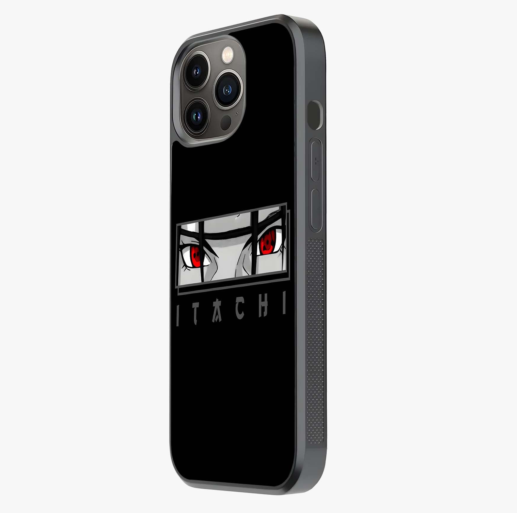 Scarlet Gaze Dominance Glass Case photographed in natural light showing reflective finish and design depth.