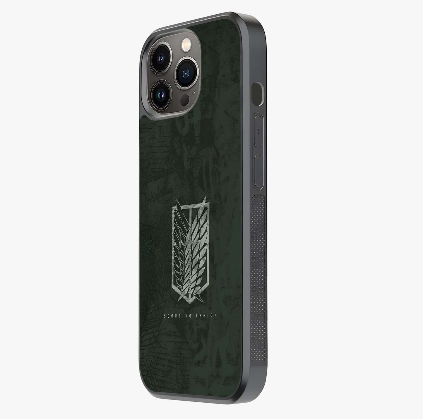 Wings Of Freedom Glass Case photographed in natural light showing reflective finish and design depth.