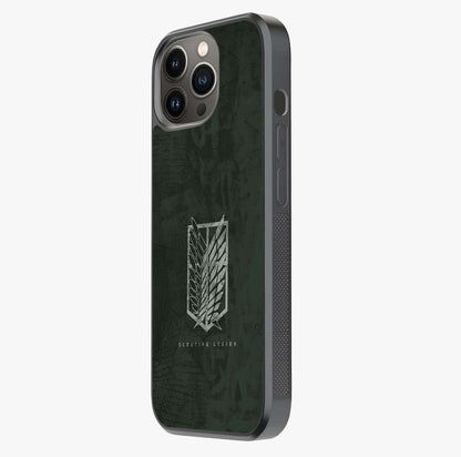 Wings Of Freedom Glass Case photographed in natural light showing reflective finish and design depth.