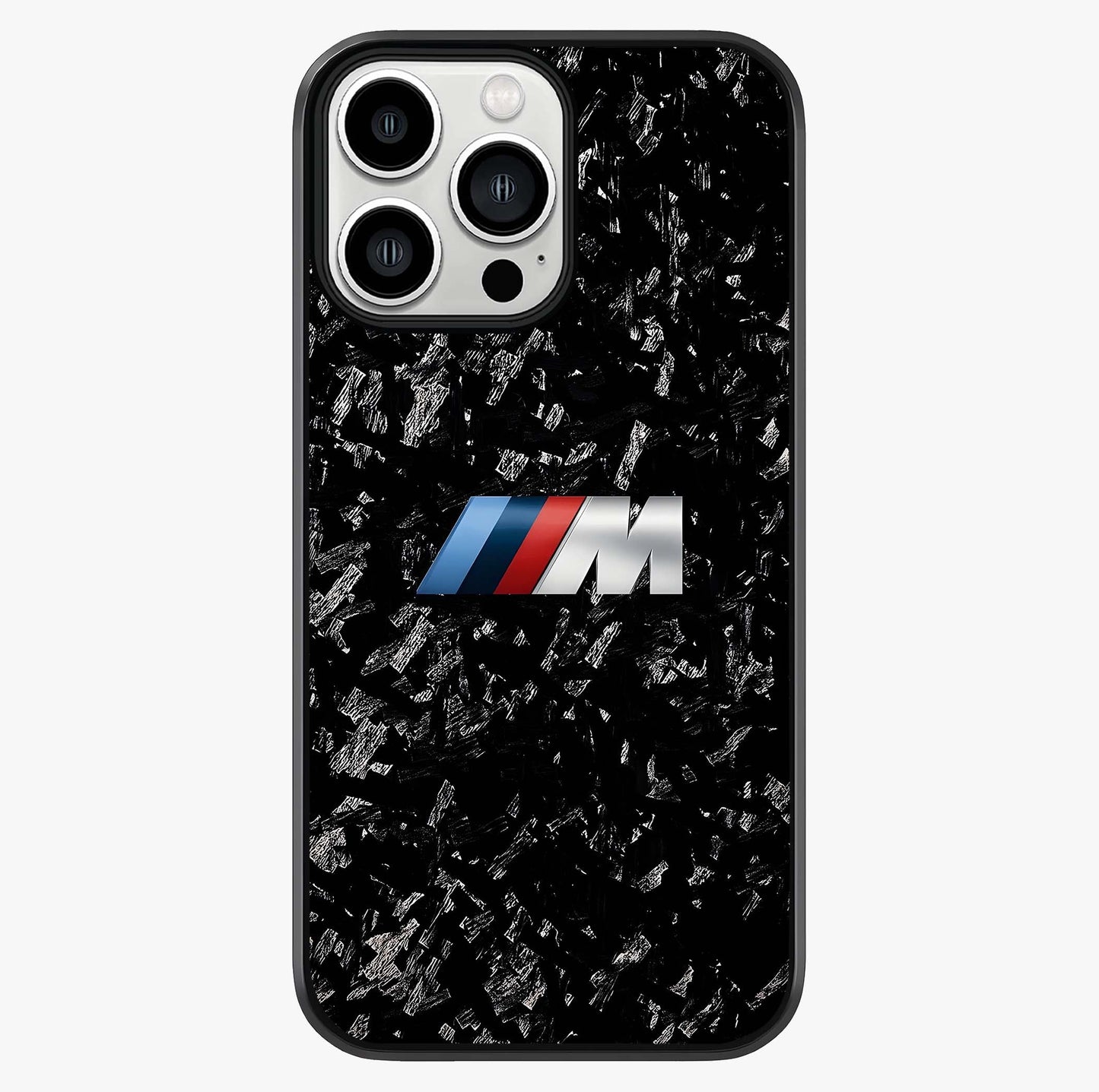 Carbon Speed Mark Glass Case showing full back design in clean flat view with glossy glass finish.