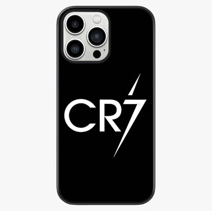 Cr7 Elite Strike Glass Case showing full back design in clean flat view with glossy glass finish.