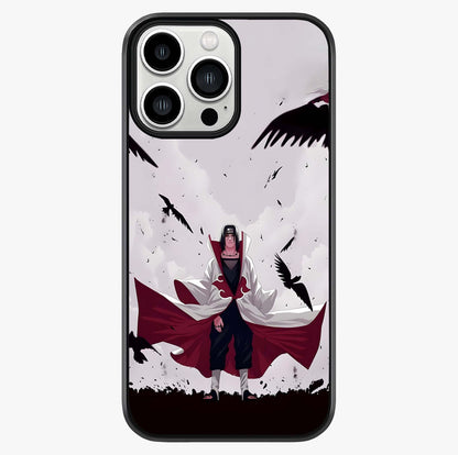 Crimson Crow Ascension Glass Case showing full back design in clean flat view with glossy glass finish.