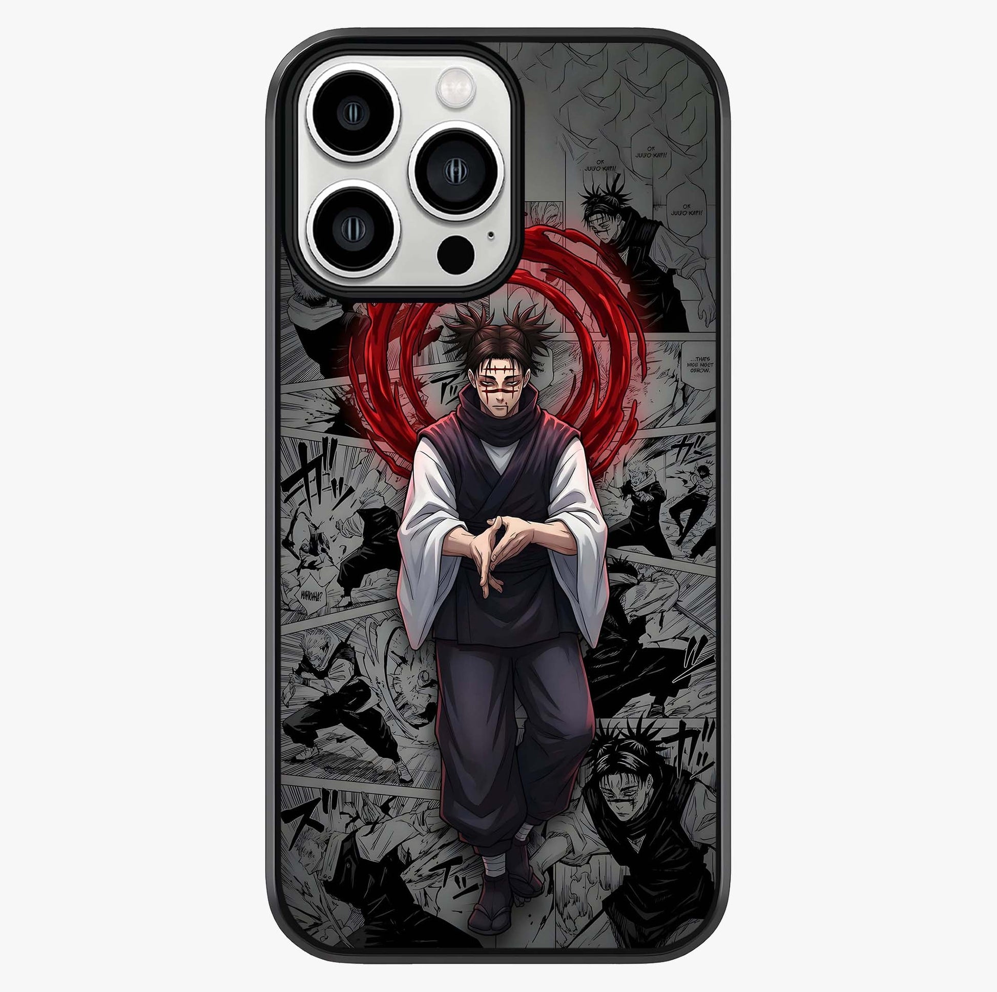 Cursed Ritual Ascension Glass Case showing full back design in clean flat view with glossy glass finish.