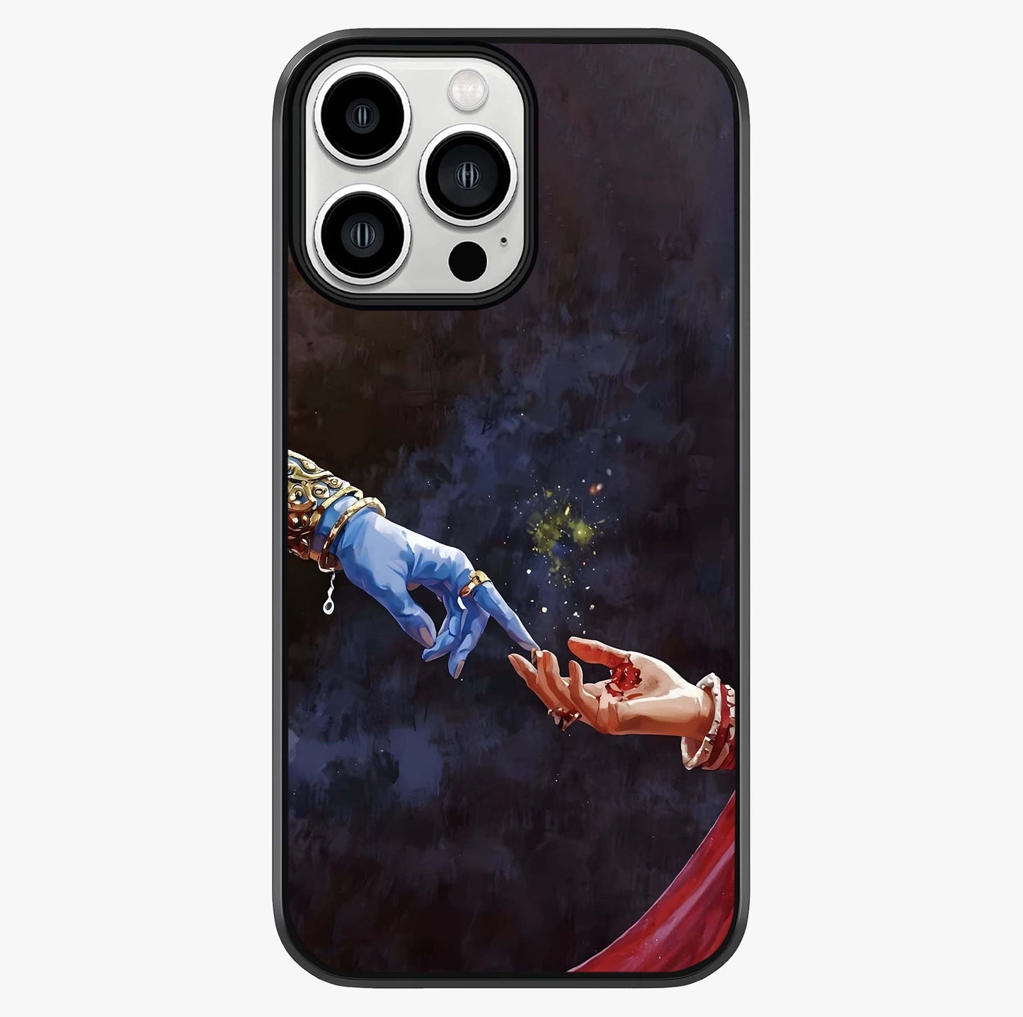 Divine Touch Eternal Glass Case showing full back design in clean flat view with glossy glass finish.