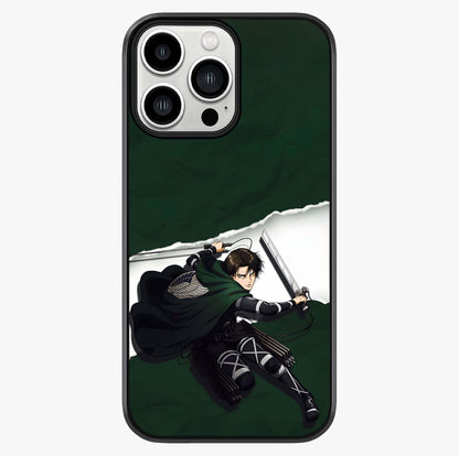 Emerald War Vanguard Glass Case showing full back design in clean flat view with glossy glass finish.