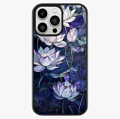 Gloss Petal Rush Glass Case showing full back design in clean flat view with glossy glass finish.