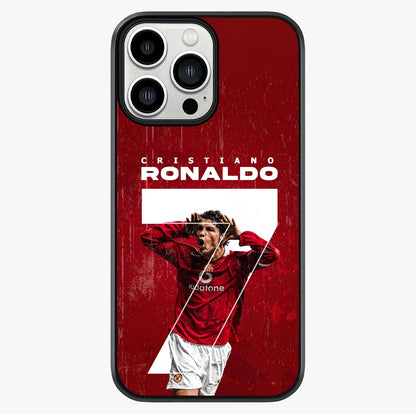 Goal Celebration Legacy Glass Case showing full back design in clean flat view with glossy glass finish.