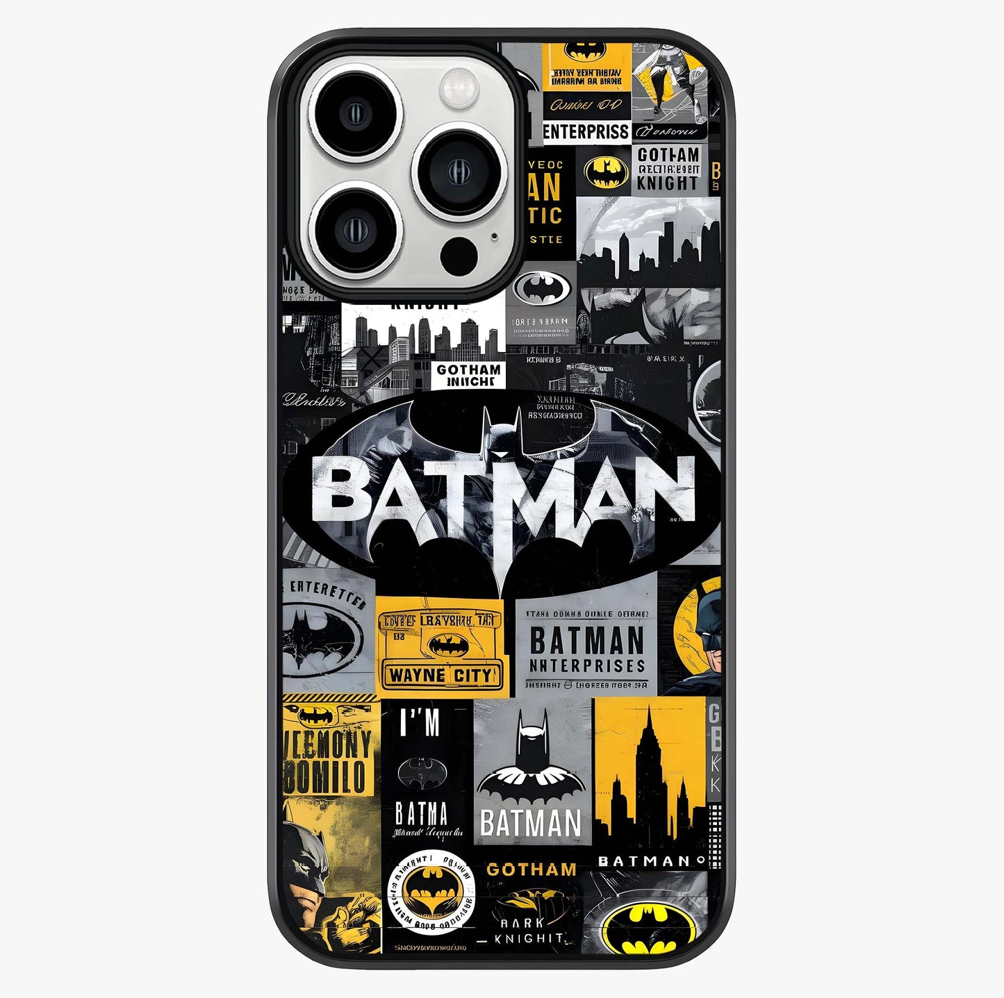 Knight Gotham Rise Glass Case showing full back design in clean flat view with glossy glass finish.