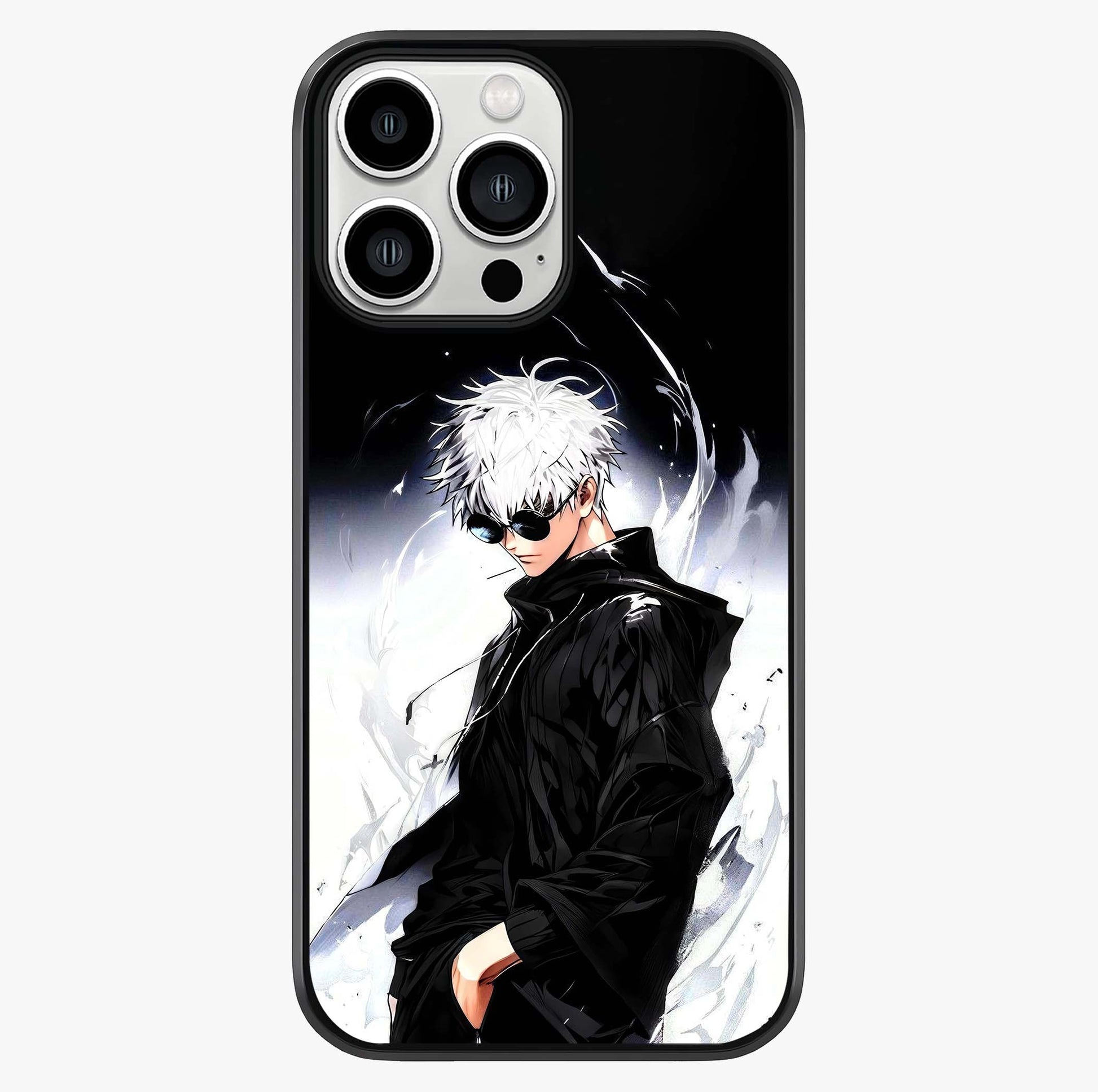 Limitless Shadow King Glass Case showing full back design in clean flat view with glossy glass finish.