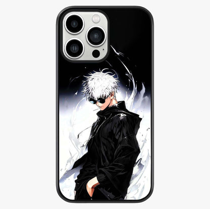 Limitless Shadow King Glass Case showing full back design in clean flat view with glossy glass finish.