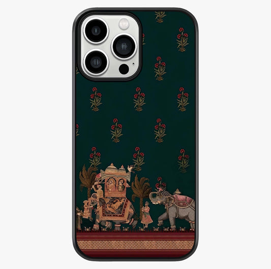 Macmerise Glass Case showing full back design in clean flat view with glossy glass finish.