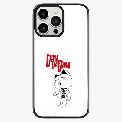Playful Spirit Charm Glass Case showing full back design in clean flat view with glossy glass finish.