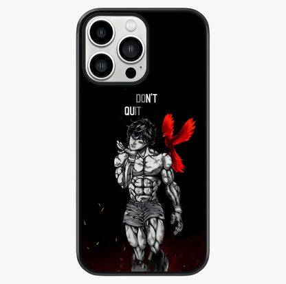 Rise Beyond Limits Glass Case showing full back design in clean flat view with glossy glass finish.