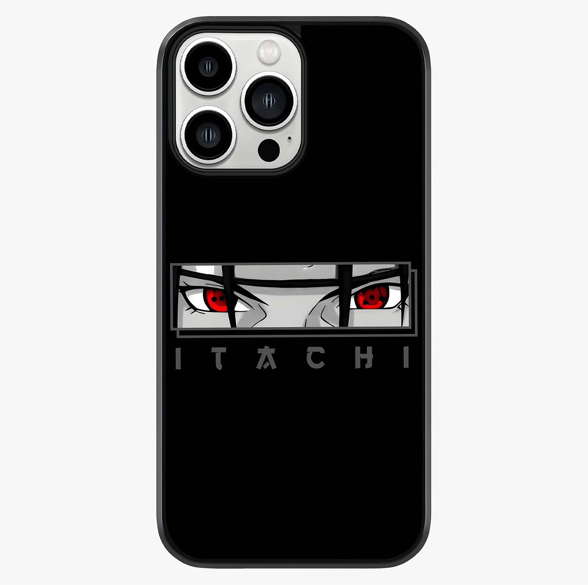 Scarlet Gaze Dominance Glass Case showing full back design in clean flat view with glossy glass finish.
