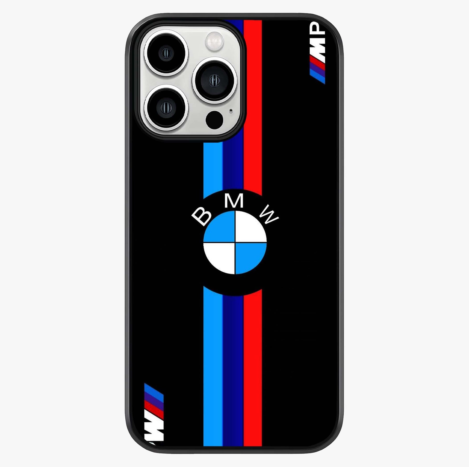 Turbo Bmw Beast Glass Case showing full back design in clean flat view with glossy glass finish.